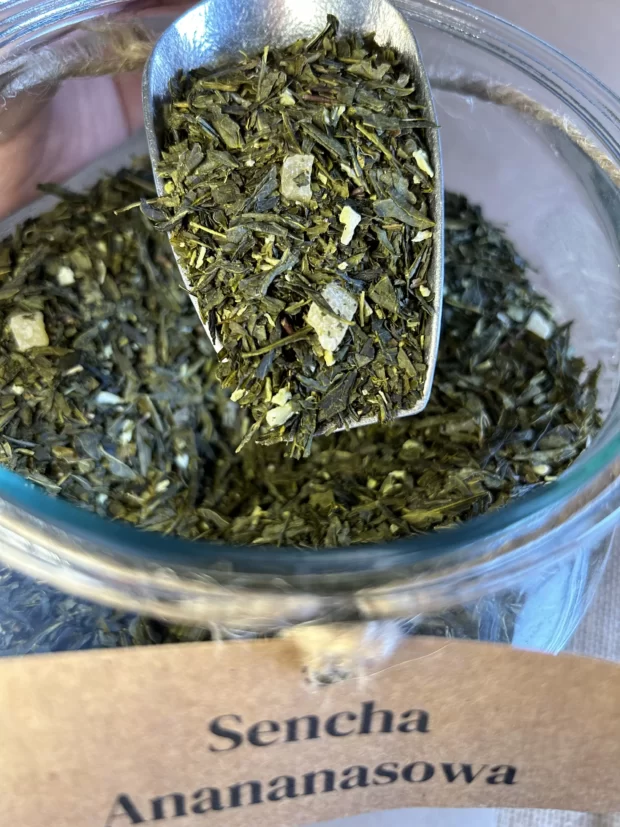 Sencha Ananasowa - herbata zielona z dodatkami - obrazek 3