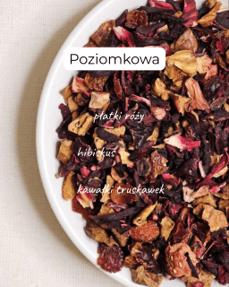 Susz owocowy Poziomkowa na talerzyku