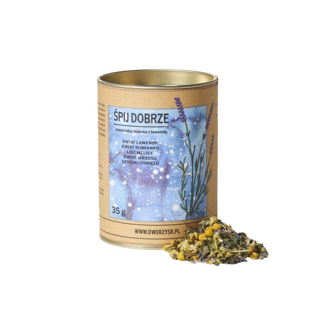 puszka z mieszanką ziół Dworzysk Śpij Dobrze.